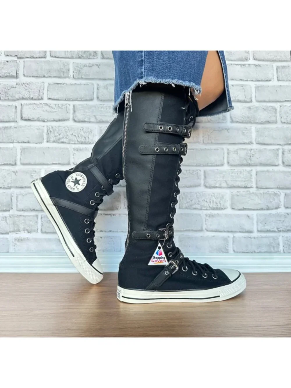 ⭐Converse Chuck Taylor XXHi Leather Straps 9 Men's Sneakers Boots Black A16600C